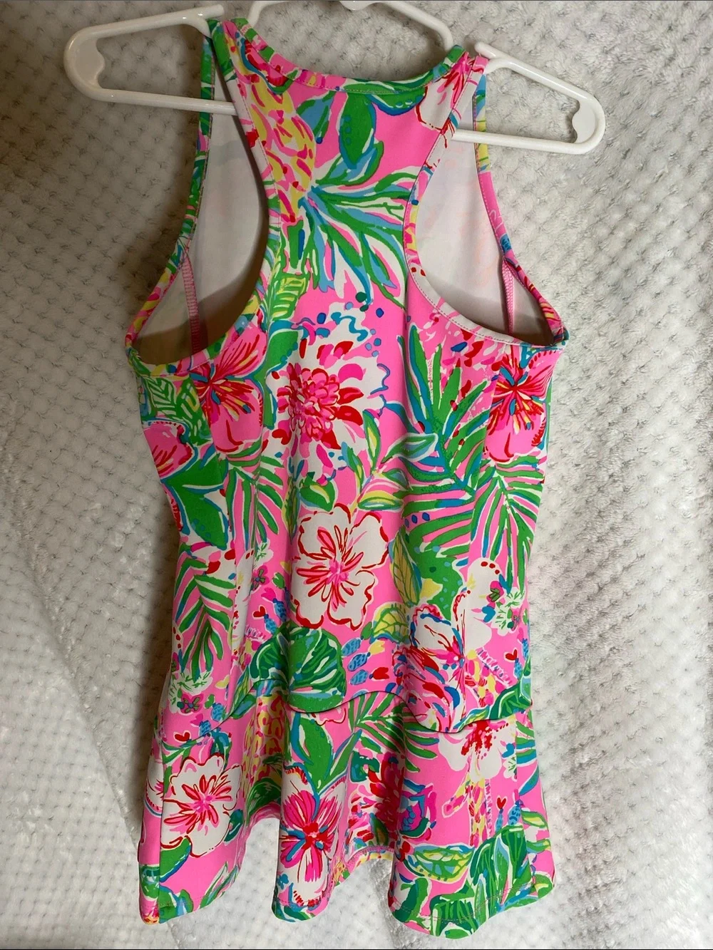 Lilly Pulitzer Luxletic Bright Floral Performance Tank Style Athletic Dress